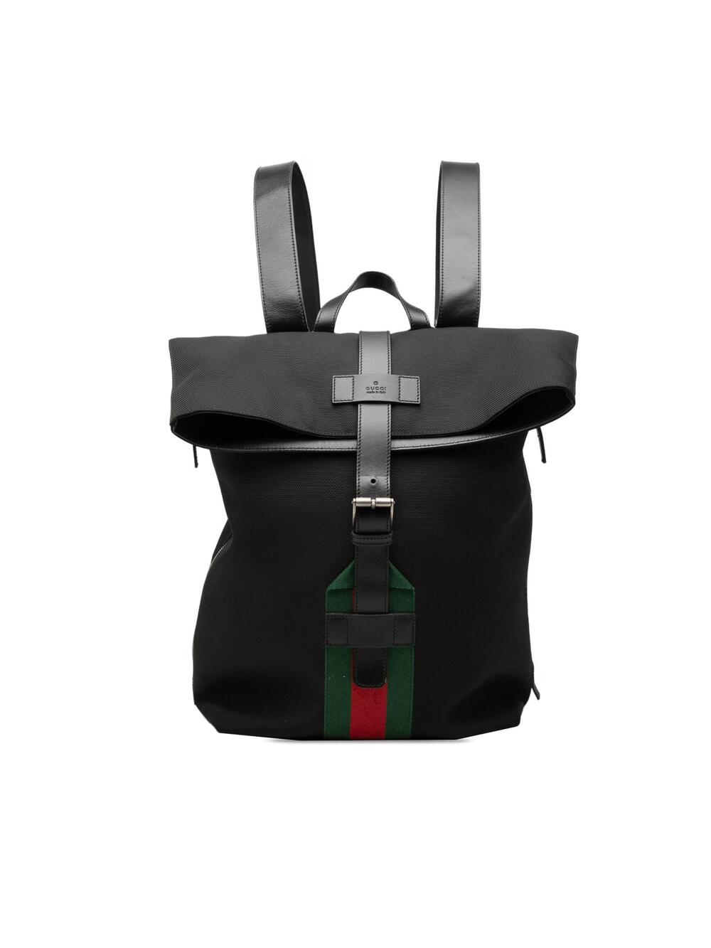 Gucci Canvas Techno Web Fold Over #345990G10B